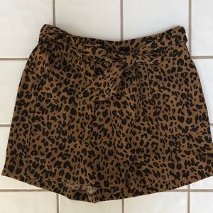 Leopard shorts